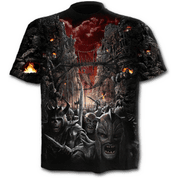 DEVILS PATHWAY - ALLOVER T-SHIRT BLACK - T-SHIRTS POUR HOMMES, SPIRAL DIRECT