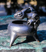 DRAKEN - DRAGON, CERAMIC CANDLESTICK FOR TEALIGHT - OIL LAMPS, CANDLE HOLDERS