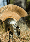 GREEK HELMET WITH PLUME - ROMAN AND CELTIC HELMETS