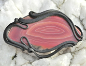 AGATE BROOCH - SCHMUCK MIT STEINEN