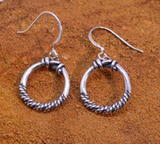 VIKING, BOUCLES D'OREILLES EN ARGENT, AG 925 - BOUCLES D'OREILLES - BIJOUX HISTORIQUE