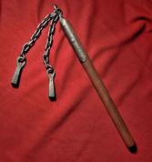 FLAIL, REPLICA OF MEDIEVAL WEAPON - HALLEBARDES, HACHES, MASSES