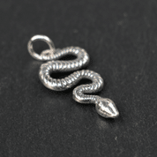 SNAKE, SILVER PENDANT - PENDANTS