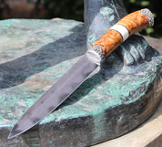 JORUND, DAMASCUS STEEL KNIFE, STERLING SILVER - KNIVES