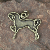 CELTIC HORSE, PENDANT, ZINC ANTIQUE BRASS - ALL PENDANTS, OUR PRODUCTION