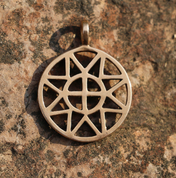 SUN AND CROSS, SMALL, BRONZE PENDANT - PENDENTIFS, COLLIERS