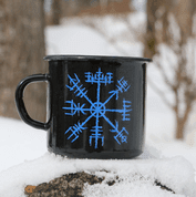 VEGVÍSIR VIKING ENAMEL MUG - PAGAN DECORATIONS