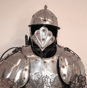 RENAISSANCE SUIT OF ARMOUR, ETCHED ARMOUR, CUSTOM MADE - SUITS OF ARMOUR