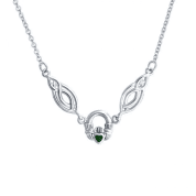 CLADDAGH NECKLACE, SILVER - COLLIERS