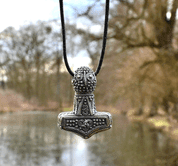 THOR'S HAMMER - SILVER, ÖLAND, SWEDEN, REPLICA AG 925, 20 G - PENDANTS