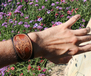 THOR'S HAMMER, LEATHER BRACELET - WRISTBANDS