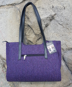 BRID SHOULDER BAG, PURPLE, WOOL - WOOLEN HANDBAGS & BAGS