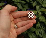 SUN CROSS WITH SACRED TREE, SILVER PENDANT - PENDANTS