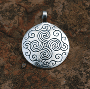 BRONZE AGE SUN II, SILVER PENDANT - ANHÄNGER - SCHMUCK, SILBER