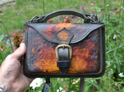 VOLCANO, LEATHER SHOULDER BAG - AUMÔNIÈRES, SACS ET BOURSES