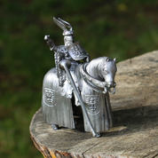 TOURNAMENT KNIGHT ON A HORSE - PEWTER FIGURES