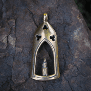 MEDIEVAL LANTERN - LIGHT FOR THE SOUL, BRONZE PENDANT - PENDANTS, NECKLACES