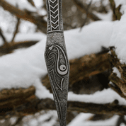 MUNINN ETCHED THROWING KNIFE - 1 PIECE - SHARP BLADES - THROWING KNIVES