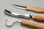 SPOON CARVING SET WITH GOUGE S14 - CISEAUX À SCULPTER FORGÉS