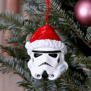 STORMTROOPER SANTA HAT HANGING ORNAMENT 8.3CM - STAR WARS