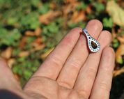 MIRNA, SILVER PENDANT, MOLDAVITE, GARNET - MOLDAVITES, CZECH