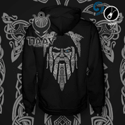 ODIN, VIKING ZIPPED HOODIE - SWEATS À CAPUCHE