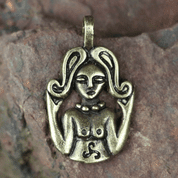 CELTIC GODDESS, ZINC PENDANT, ANTIQUE BRASS - ALL PENDANTS, OUR PRODUCTION