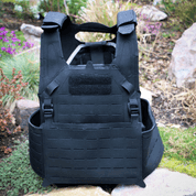 PERUN PLATE CARRIER - TACTICAL VEST BLACK - NYLON TACTIQUE