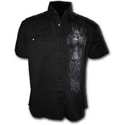 SPECIAL FORCES - SHORTSLEEVE STONE WASHED WORKER BLACK - SKLAD