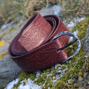 ROOTS, LEATHER BELT COGNAC - BELTS