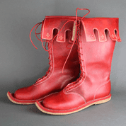 NOTTINGHAM, MEDIEVAL BOOTS - RED - GOTHIC BOOTS