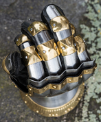 HOURGLASS GAUNTLETS WITH BRASS - ARMOR PARTS