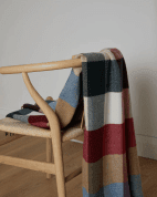 MULTI BLOCK CHECK LAMBSWOOL THROW - WOOLEN BLANKETS AND SCARVES, IRELAND