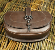 LEATHER BAG WITH FORGED NEEDLE - TASCHEN