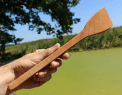 WOODEN SPATULA - SALLE À MANGER D'ÉPOQUE, TONNELLERIE