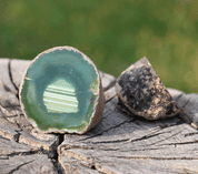 AGATE, GEODE, GREEN - DECORATIVE MINERALS AND ROCKS