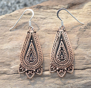 LADA, BRONZE SLAVIC EARRINGS - OBJETS EN BRONZE