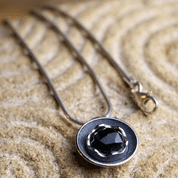 VIOLA, COLLIER, ARGENT STERLING, ONYX - COLLIERS