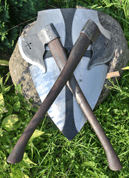 MEDIEVAL BATTLE SET - AXES AND A SHIELD - AXES, POLEWEAPONS