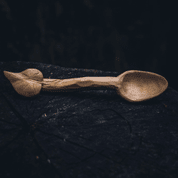 HAND CARVED SPOON, LIME LEAF - DISHES, SPOONS, COOPERAGE