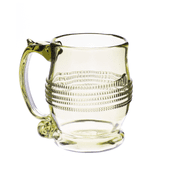 BEER GLASS, GREEN, HISTORICAL REPLICA - HISTORICAL GLASS