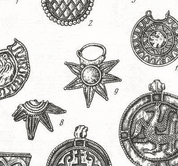 NOVGOROD, VIKING DU HAUT MOYEN ÂGE - BOUCLES D'OREILLES SLAVES, ARGENT - BOUCLES D'OREILLES - BIJOUX HISTORIQUE