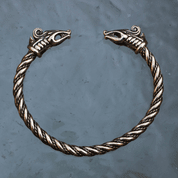 DREKI, VIKING BRASS BRACELET - BRONZE HISTORICAL JEWELS