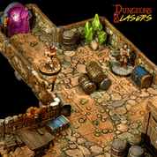 DUNGEONS & LASERS: DWARVEN MINE - HALF-HEIGHT WALLS - ARCHON STUDIO