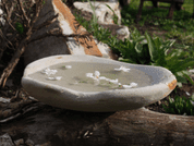 STONE GARDEN BOWL - SMALL - SANDSTONE - GARDEN DECOR