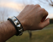 ROCKER, LEATHER BRACELET XXVIII - WRISTBANDS