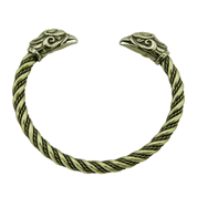 GRIFFIN, BRASS BRACELET - VIKING, SLAVIC, CELTIC BRACELETS - BRONZE AND BRASS