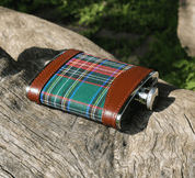 HIP FLASK, SCOTTISH TARTAN - BOTTLES, HIP FLASKS