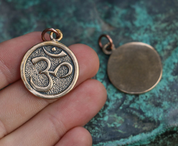 OM, BRONZE PENDANT - MAGICAL AMULETS