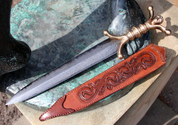 EARNAN, CELTIC ANTHROPOMORPHIC BRONZE DAGGER, DAMASCUS STEEL - COSTUME AND COLLECTORS’ DAGGERS